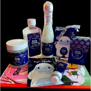 🆕Bath & Body Gift Set: Scent Warm Vanilla- 7 items in set